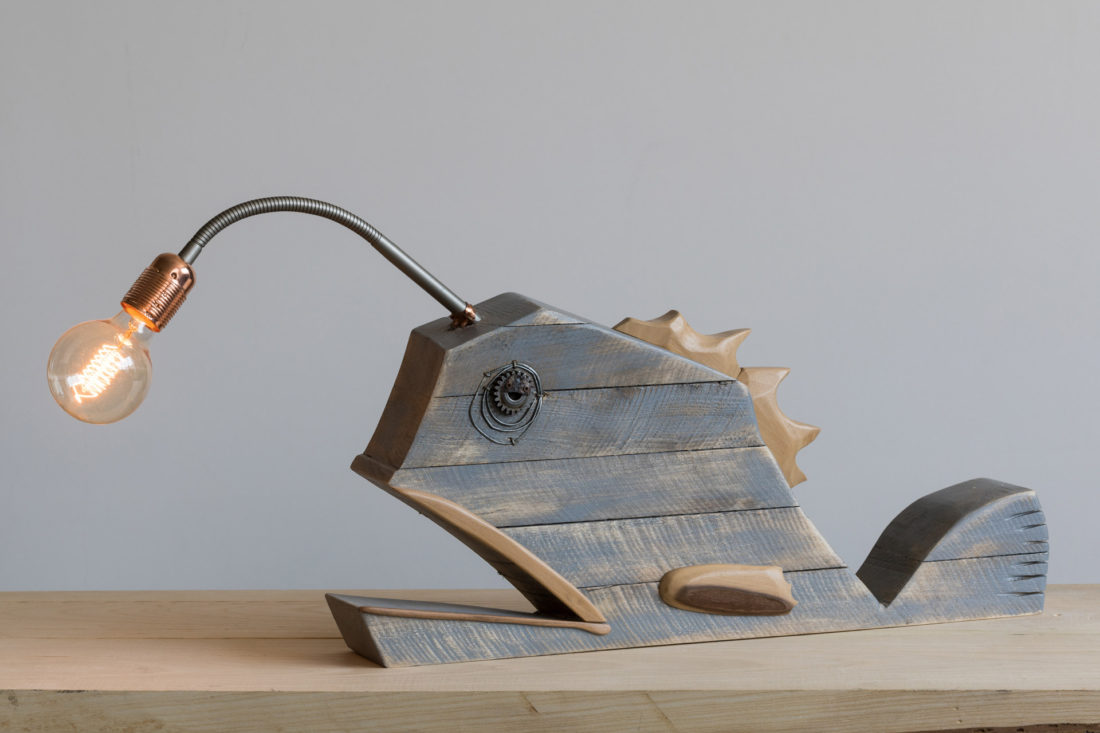 Pesce abissale, in grado di produrre luce propria bioluminescente