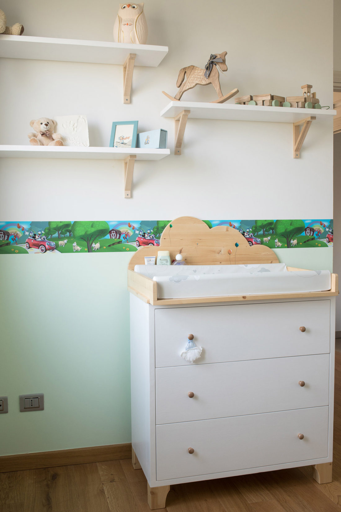 Comò cassettiera fasciatoio bambino