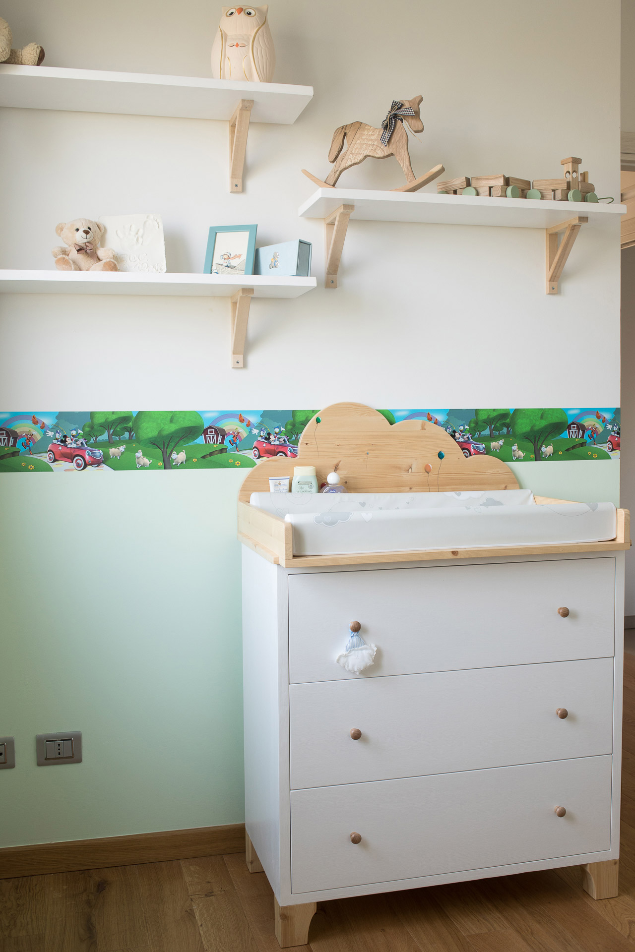 Comò cassettiera fasciatoio bambino