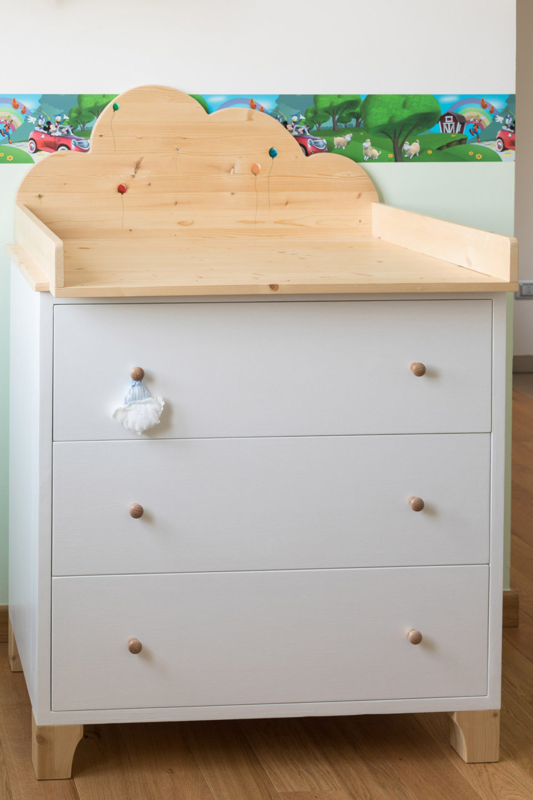 Comò cassettiera fasciatoio bambino