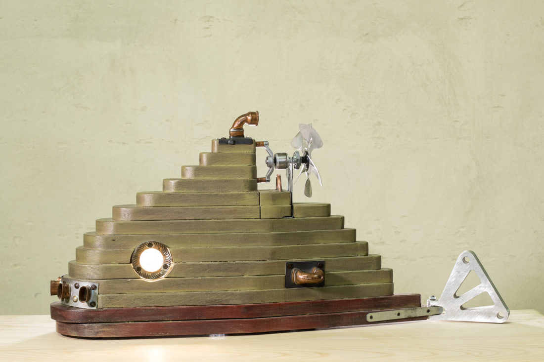 Lampada in stile steampunk