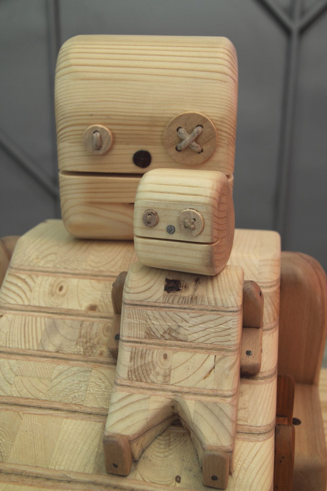 Papàzzo e Pupezzo di legno