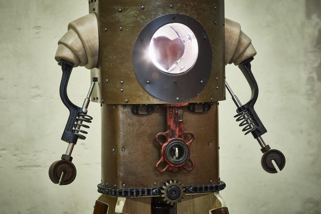 Robot fatto con il cuore