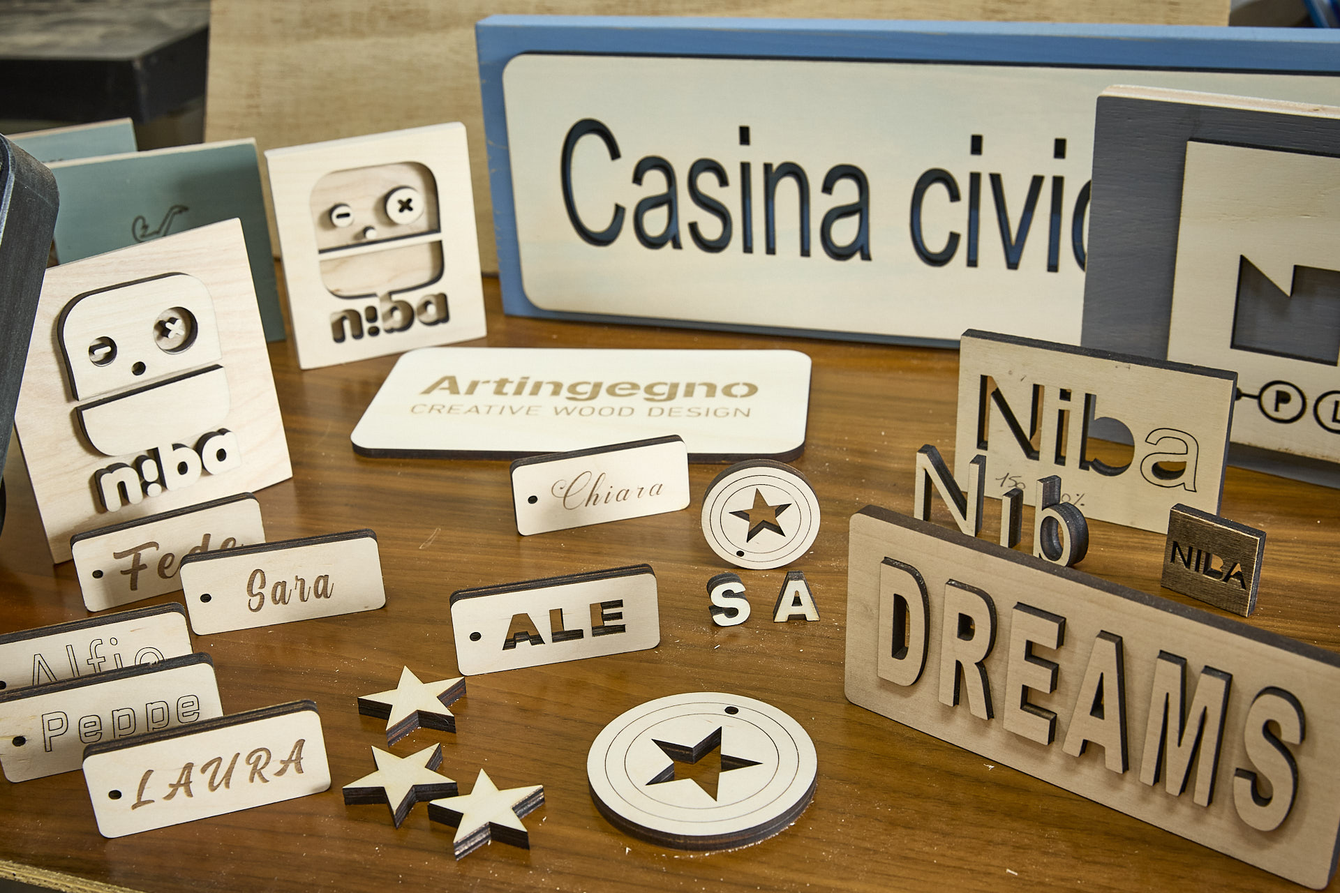 Incisione e taglio personalizzati